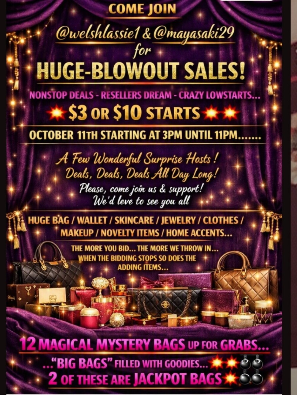 🎉🎉🎉   HUGE BLOWOUT SALE POSTER  🎉🎉🎉